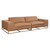 Sunpan Ira Sofa - Camel Leather