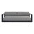 Sunpan Tavira Sofa - Charcoal - Lanikai Salt And Pepper