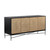 Sunpan Algarve Sideboard - Black / Champagne Gold