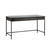 Sunpan Stamos Desk - Black - Grey Marble / Charcoal Grey