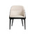 Sunpan Hagan Dining Armchair - Dillon Cream / Dillon Black