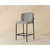 Sunpan Pearce Counter Stool - Light Grey / Bravo Cognac - Set Of 2