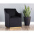Sunpan Zane Wheeled Lounge Chair - Abbington Black
