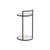 Sunpan Parga End Table - Black - Marble Look