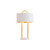 Sunpan Kezna Table Lamp - White Marble - Matte White