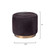 Jamie Young Thackery Hide On Roud Pouf - Small - Brown