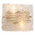 Jamie Young Swan Curved Glass Sconce - Large - Clear Textured Glass And Antique Brass Metal