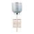 Jamie Young Vapor Single Sconce - Nickel And Blue Opal Metallic Glass