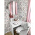 NextWall Magnolia Trail - Metallic Silver & Petal Pink