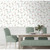 NextWall Blossom Floral Trail - Blush & Spearmint