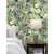 NextWall Blossoming Birds - Fern & Denim Blue