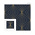 NextWall Gem Geometric - Dark Blue & Metallic Gold