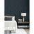 NextWall Geo Diamond - Blue Denim & Pewter