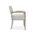 Caracole Reserved Seating Arm Chair - Textured Neutral - Soft Silver