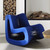 Phillips Collection Seat Belt Rocking Chair - Blue - Black