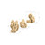 Phillips Collection Stalagmite Wall Art Plated Brass - Set of 3 - Assorted Size and Shape (Closeout)
