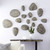 Phillips Collection Clover Coffee Table - Chamcha Wood - Gray Stone Finish - Metal Base