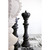 Phillips Collection Bishop Chess Sculpture - Cast Stone Black