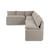 Four Hands BYO: Andre Slipcover Dining Banquette - L - Shape - 131"