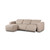 Four Hands Radley Power Recliner 3-Piece Sectional W/ Chaise - Left Chaise - Crypton Nomad Taupe