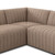 Four Hands Augustine 3-Piece Sectional - 126" - Crypton Nomad Taupe