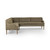 Amber Lewis x Four Hands Aurelia Dining Banquette L-Shape - Left Arm Facing - Broadway Olive - 99"