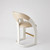 Global Views Delia Counter Stool - White Burl