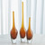 Global Views Flecked Spire Bottle - Amber - Med