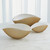 Global Views Pleated Bowl - Camel - Ivory - Med