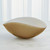 Global Views Pleated Bowl - Camel - Ivory - Med