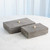 Global Views Posh Box - Grey Suede - Sm