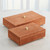 Global Views Posh Box - Rust Suede - Lg