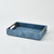 Global Views Posh Tray - Dusty Blue Suede - Lg