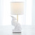 Global Views Rabbit Lamp - Matte White (Closeout)