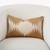 Global Views Tristan Pillow - Gold Seed Beads - Bone