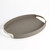 Studio A Roberts Tray - Fossil Grey w - Nickel - Lg