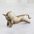 Studio A Sampson Bull Sculpture - Antique Brass