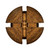 Jonathan Charles Casual Accents Country Walnut Round Extendable Dining Table 59"
