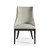 Jonathan Charles Timeless Aurora Upholstered Side Chair in Ebonized Black