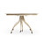 Jonathan Charles Timeless Solar Spider Leg Dining Table in Bleached Walnut
