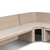 Amber Lewis x Four Hands Senna Outdoor Dining Banquette L-Shape - 121"