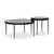 Four Hands Yoko Nesting Tables - Moss Cast Glass