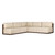 Four Hands Brio Outdoor 5 Pc Sectional