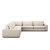 Four Hands Bloor 5-Piece Sectional - Crypton Nomad Snow