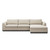 Four Hands Colt 2-Piece Sectional - Right Chaise - Savoy Parchment