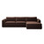 Four Hands Colt 2-Piece Sectional - Right Chaise - Surrey Cocoa