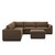 Four Hands Colt 3-Piece Sectional + Ottoman - Crypton Nomad Mushroom