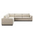Four Hands Colt 3-Piece Sectional - Savoy Parchment