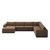 Four Hands Colt 4-Piece Sectional - Left Chaise - Crypton Nomad Mushroom