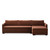 Four Hands Wickham 2-Piece Sectional - Right Storage Chaise - Surrey Auburn